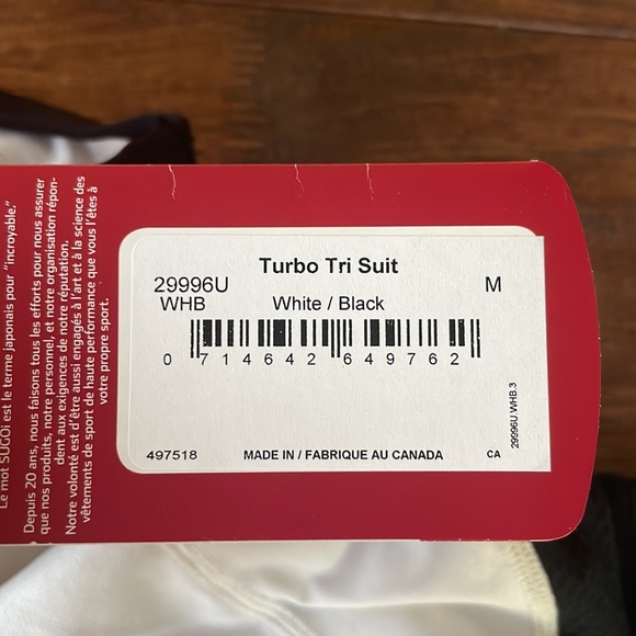 NWT Sugoi Mens Turbo Tri Suit - Picture 4 of 4